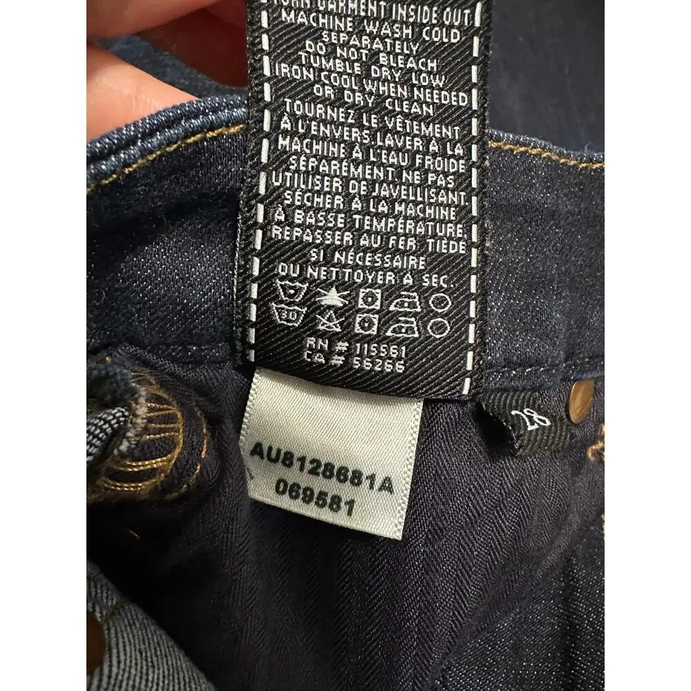 7 for‎ all mankind the mid rise ankle skinny jeans size 28